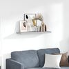 vidaXL Floating Wall Shelf Concrete Grey 80x23.5x3.8 cm MDF