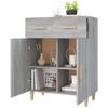 vidaXL Sideboard Grey Sonoma 69.5x34x90 cm Engineered Wood
