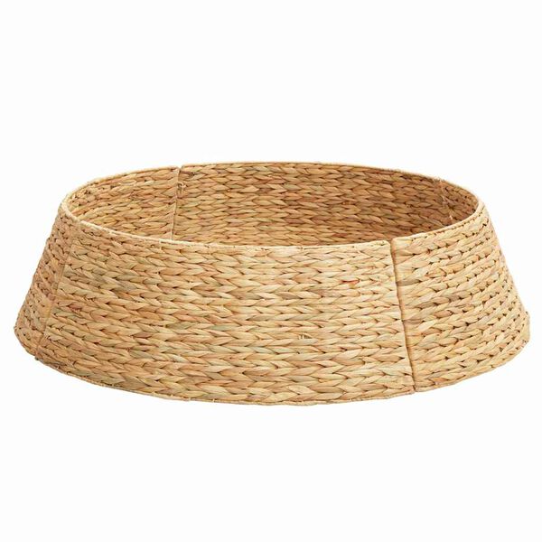 vidaXL Christmas Tree Collar Brown 105 x 105 x 28 cm Water hyacinth