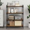 vidaXL Bookshelf Board 4 pcs Brown 80 x 40 x 1.5 cm Engineered Wood