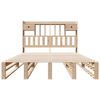 vidaXL Bookcase Bed without Mattress 160x200 cm Solid Wood Pine