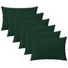 vidaXL Cushion with Pillow HEERLEN 6 pcs Dark Green Velvet