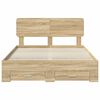vidaXL Bed Frame with Drawer Sonoma Oak 150 x 200 cm Engineered Wood
