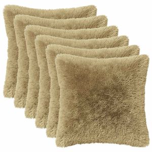 vidaXL Cushion with Pillow HEERLEN 2 pcs Light Grey PV Fleece