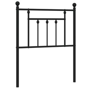 vidaXL Metal Replace Headboard Black 75 cm