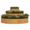 vidaXL Garden Planter Brown 120 x 120 x 20 cm Weathering Steel