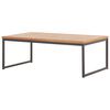 vidaXL Coffee Table 100x60x36cm Solid Acacia Wood and Steel