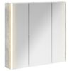 vidaXL Bathroom Mirror Cabinet Concrete Grey 73.5 x 15.5 x 70 cm