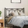 vidaXL Metal Replace Headboard Black 107 cm