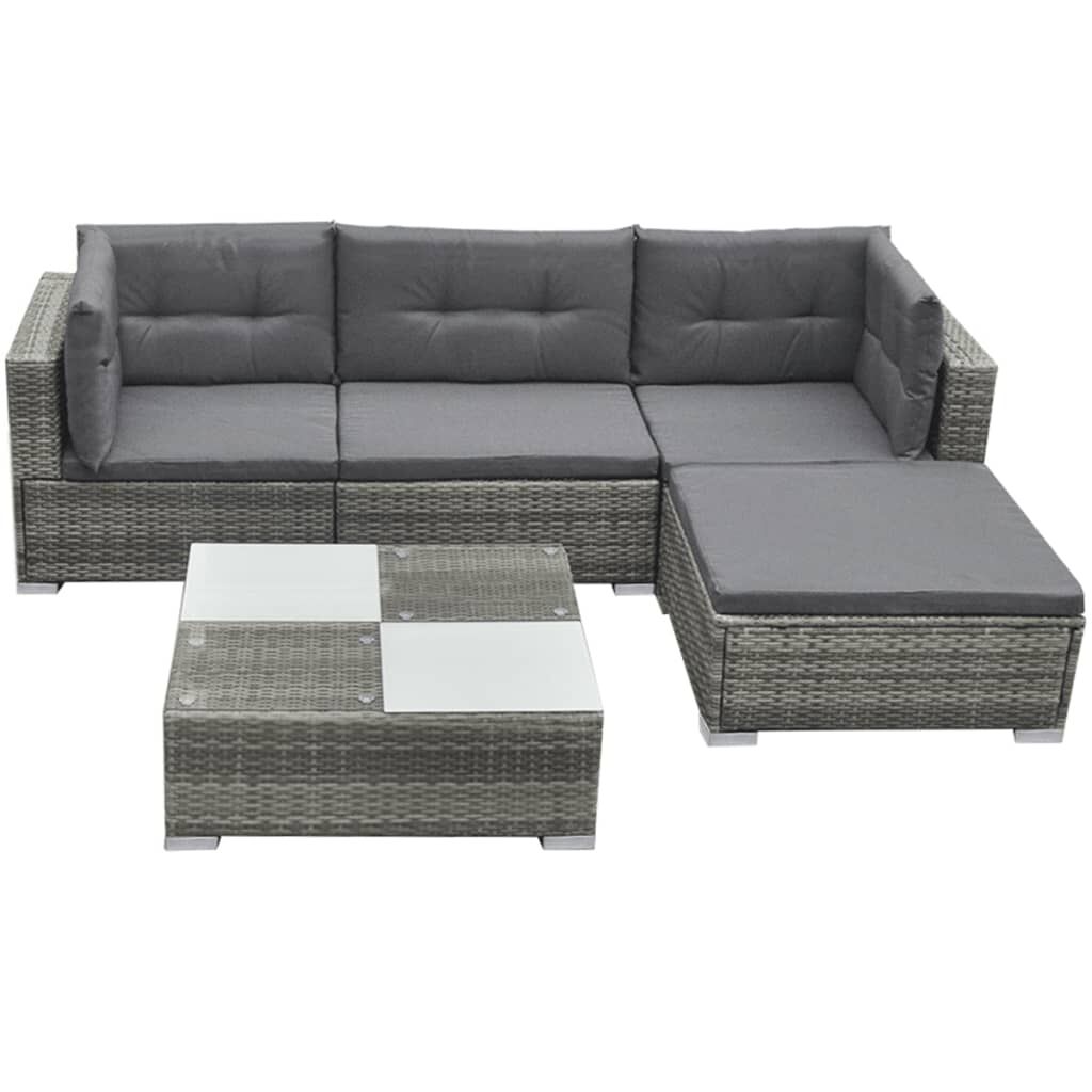 Vidaxl 5 piece 2025 garden lounge set