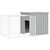 vidaXL Rabbit Cage Grey 200x91x100 cm Galvanised Steel