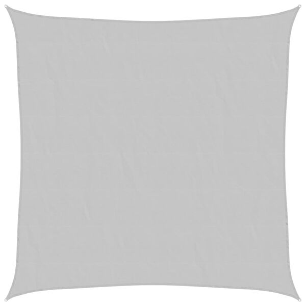 vidaXL Sun Shade Sail Light Grey 2x2 m 100% Polyester Oxford
