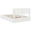 vidaXL Storage Bed with Headboard White 140 x 190 cm Engineered Wood