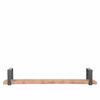 LABEL51 Wall Shelf Slam 120x23x20 cm XXL Wood/Burned Steel