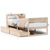 vidaXL Bed Frame without Mattress 90x190 cm Single Solid Wood Pine
