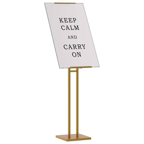 vidaXL Trade Show Displays 2 pcs Gold 26.5 x 26.5 x 150 cm Steel