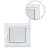 vidaXL Basement Window Internal Colour White RISOR 60 x 55 cm
