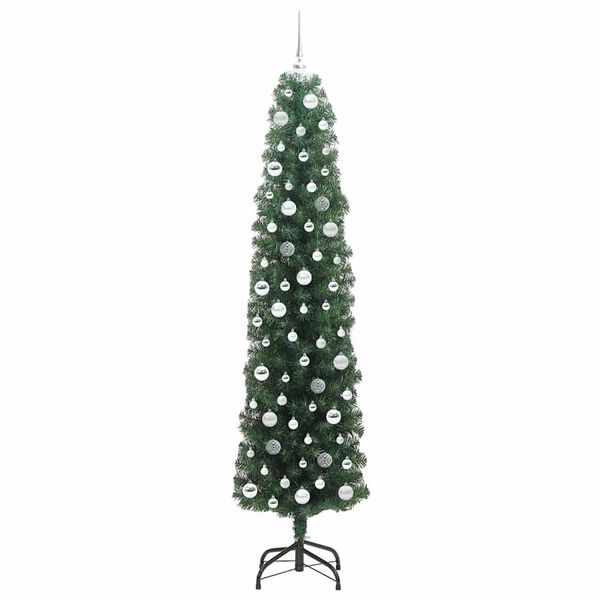 vidaXL Artificial Christmas Tree with 300 LEDs with Stand Green 210 cm