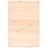 vidaXL Wall Shelf 40x60x(2-4) cm Untreated Solid Wood Oak