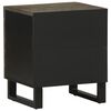 vidaXL Bedside Cabinets 2 pcs Black 40x33x46 cm Solid Wood Mango