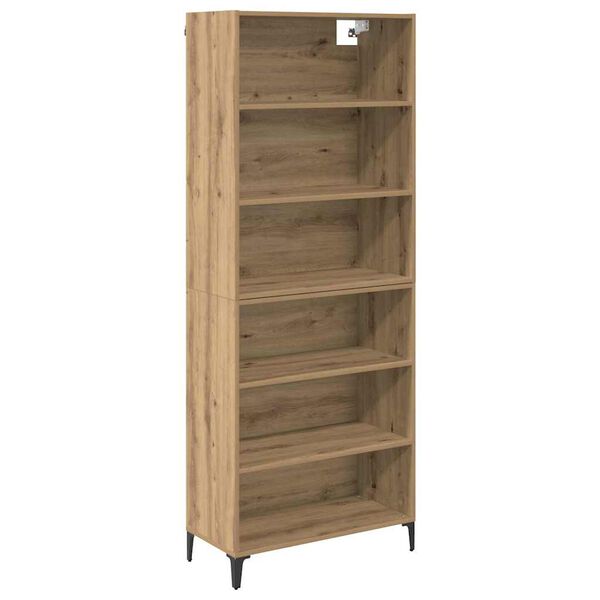 vidaXL Highboard Artisan Oak 69.5 x 34 x 180 cm Engineered Wood