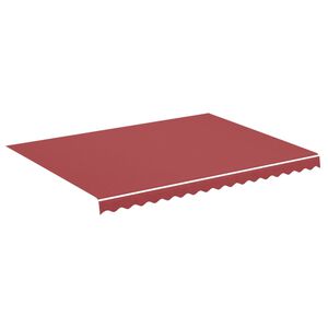vidaXL Replacement Fabric for Awning Burgundy Red 4x3 m