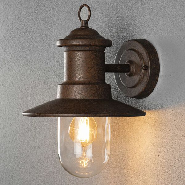 KONSTSMIDE Wall Light Napoli Rust Brown