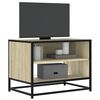 vidaXL TV Cabinet Sonoma Oak 61x40x46 cm Engineered Wood and Metal