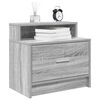 vidaXL Bedside Cabinets with Drawer 2 pcs Grey Sonoma 51x31x47 cm