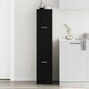 vidaXL Apothecary Cabinet Black Oak 30x41x144.5 cm Engineered Wood