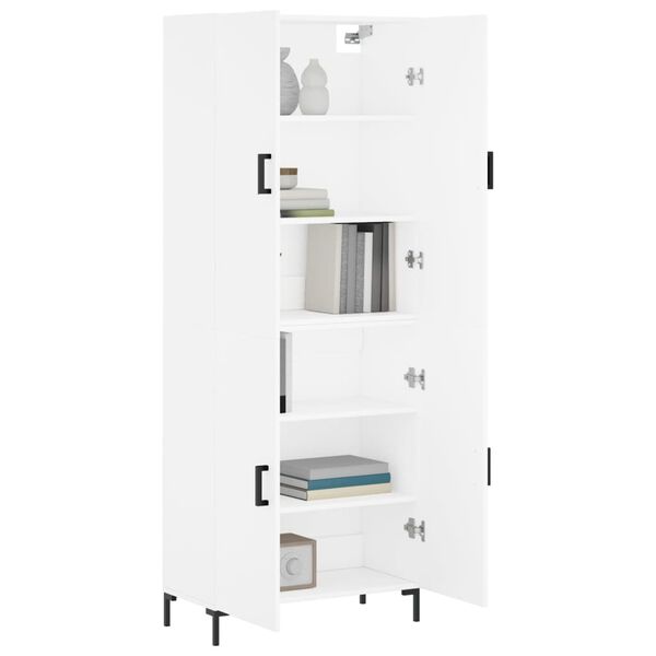 vidaXL Highboard White 69.5x34x180 cm Engineered Wood