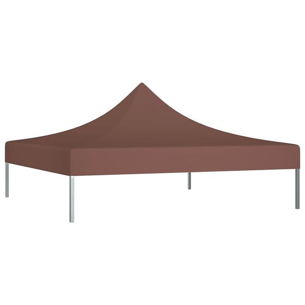 vidaXL Party Tent Roof 2x2 m Brown 270 g/m&sup2;
