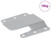 vidaXL Flush Mount Bracket 419 pcs Silver 75 x 66 x 1.4 mm Steel