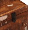 vidaXL Storage Box with Storage with Lock Brown Solid Mango Wood