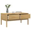 vidaXL Coffee Table FLORO Wax Brown 99x55.5x45 cm Solid Pine Wood