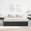 vidaXL Bed Frame without Mattress Black 200x200 cm