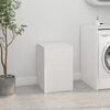 vidaXL Laundry Box White 44x44x66 cm Solid Wood Pine