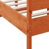 vidaXL Bed Frame without Mattress Wax Brown 120x200 cm Solid Wood Pine