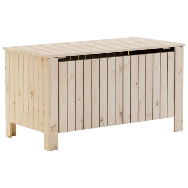 vidaXL Storage Box with Lid RANA 100x49x54 cm Solid Wood Pine
