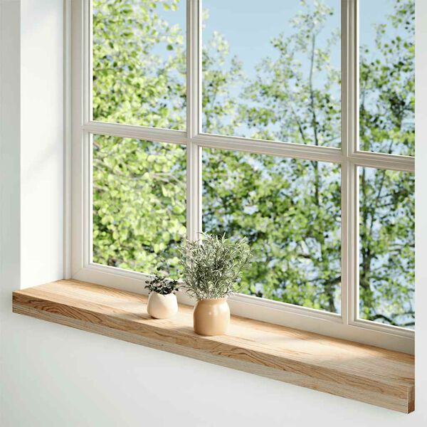 vidaXL Window Sills 2 pcs&nbsp;Untreated 90x15x2 cm Solid Wood Oak