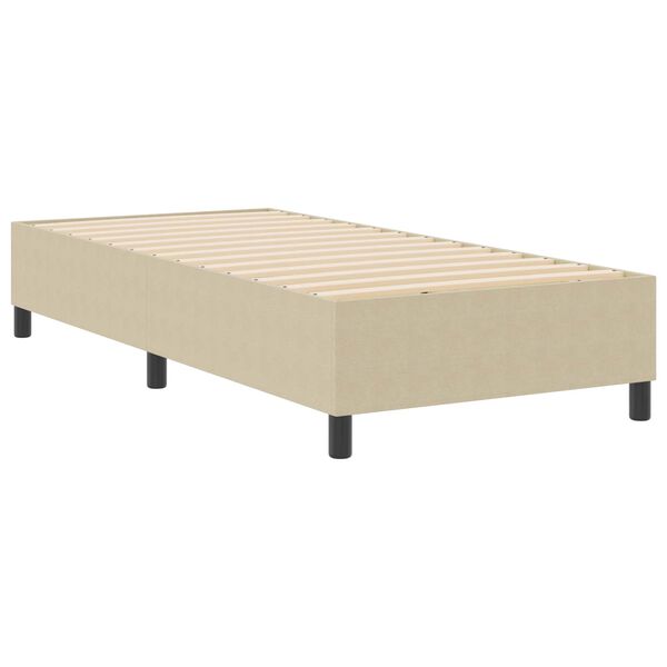 vidaXL Platform Bed Frame Grey Green 100 x 200 cm Fabric