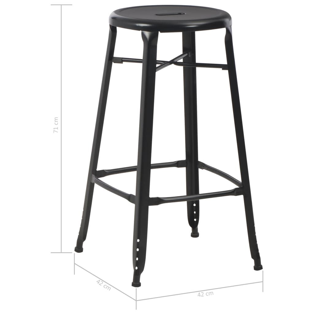 Simple metal outlet bar stools