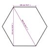 vidaXL Garden Marquee Pavilion Tent with Curtains Hexagonal 360x265 cm