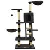 vidaXL Cat Tree with Sisal Scratching Posts Dark Grey 122 cm
