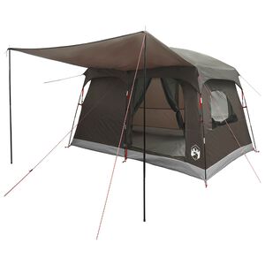 vidaXL Family Tent 8-Person Brown Grey Polyester