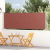 vidaXL Patio Retractable Side Awning 117x600 cm Brown