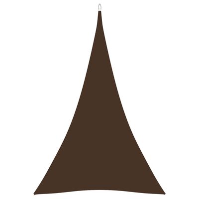 vidaXL Sunshade Sail Oxford Fabric Triangular 5x6x6 m Brown