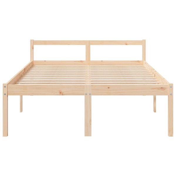 vidaXL Senior Bed without Mattress 140x200cm Solid Wood Pine