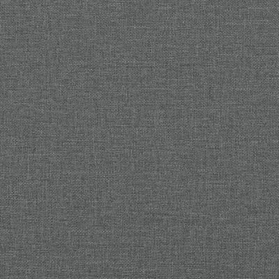 vidaXL Daybed with Trundle Dark Grey 90x190 cm Fabric