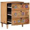 vidaXL Bedside Cabinet Natural 50 x 33 x 62 cm Solid Mango Wood